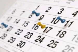 Dates à retenir pour les 3 prochains mois - Février à Avril